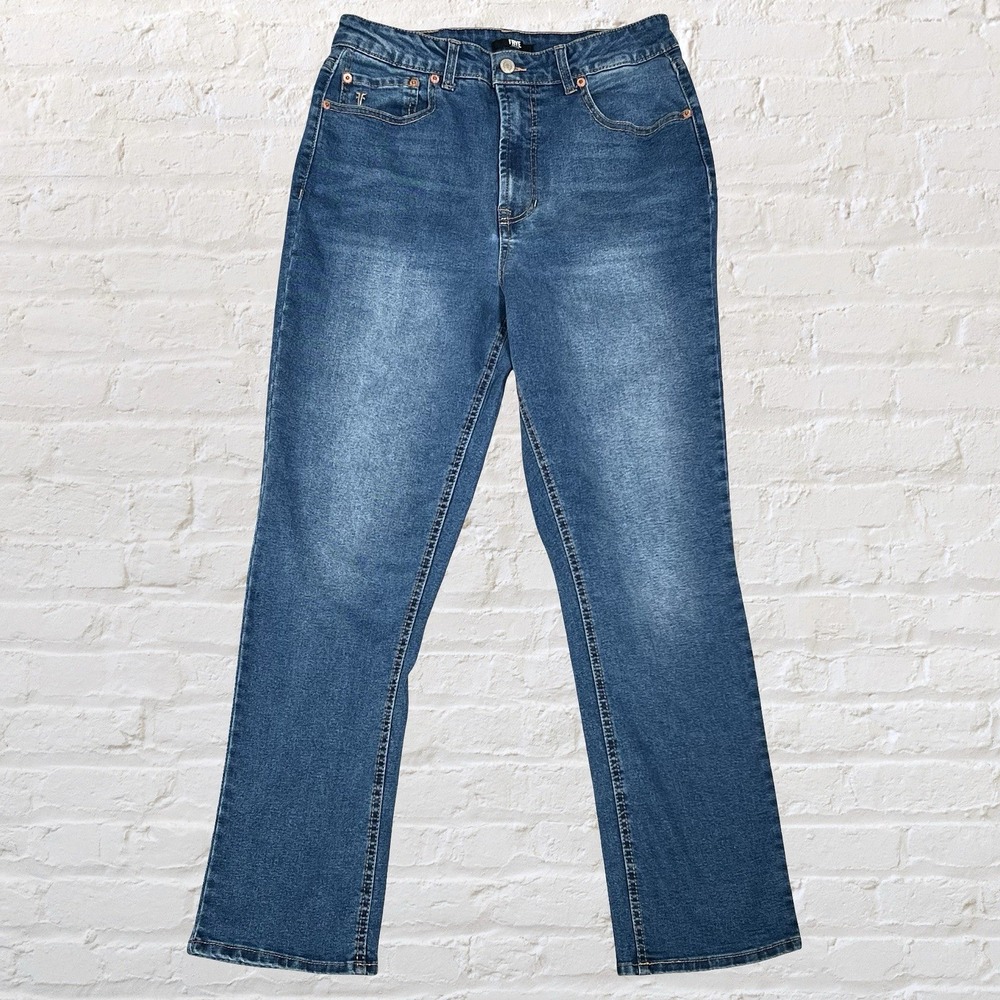 Frye High Rise Straight Leg Jeans Womens 29x29 Blue Denim Stretch Cowgirl Casual